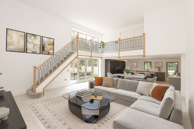 Living Space - virtually staged