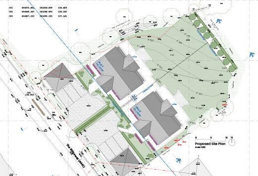 overhead view of plots