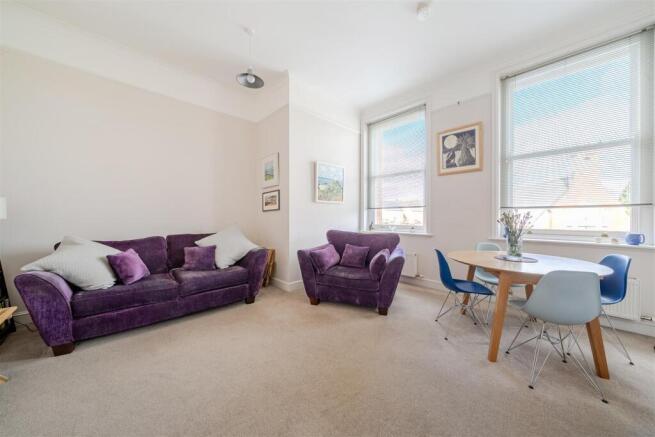Sitting Room with high ceilings