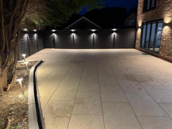 Enclosed Rear Garden Night