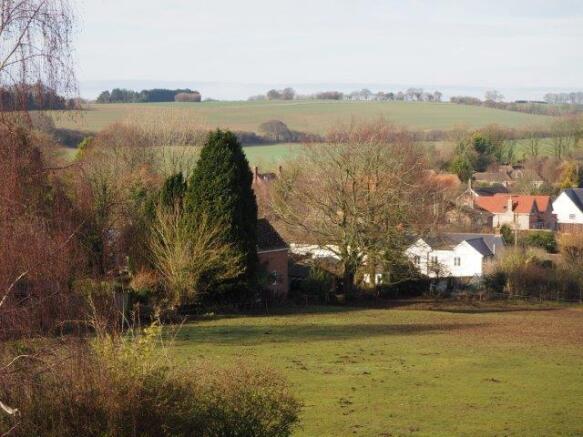 View from rear over village