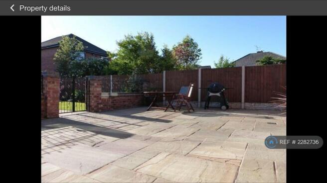 Rear Terrace, West Facing