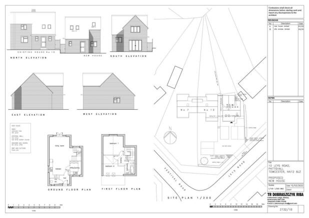 Architect plans- adjacent to 10 Leys Road, Pattish
