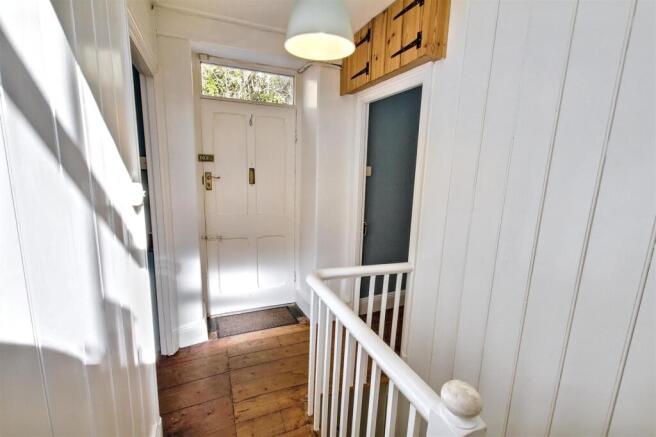 First floor landing and front door