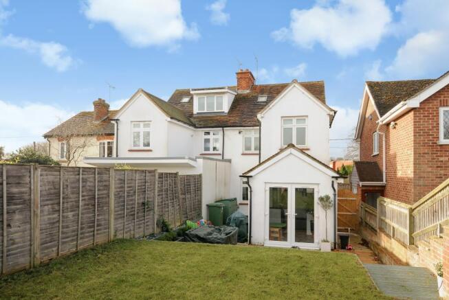 Rear of property