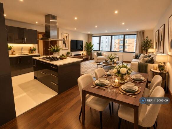 Living Room Visualisation When Furnished