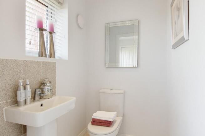 A handy downstairs cloakroom
