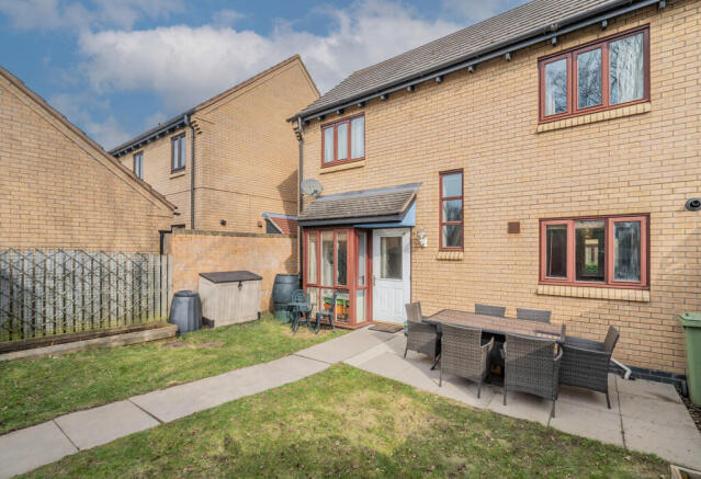 Rear of property