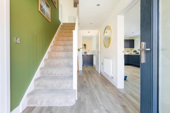 A light filled entrance welcomes you in