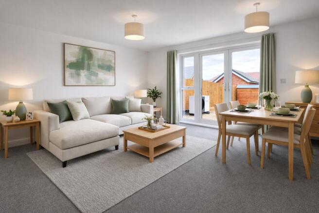 Living Room & Dining