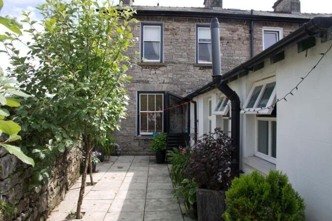 Rear aspect and courtyard