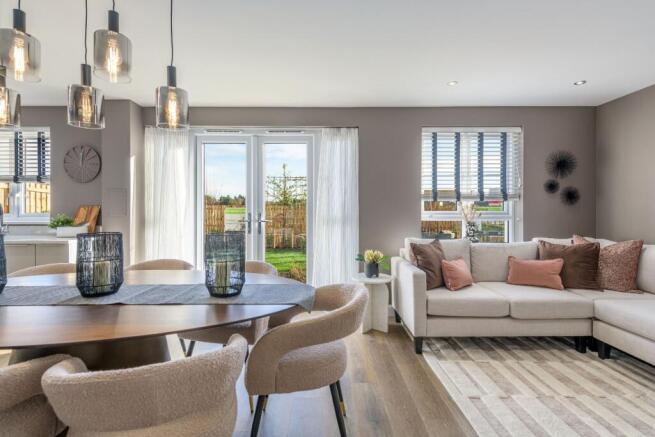 Faming/Dining area in 4 bedroom Harris house type