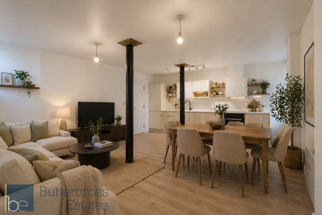 Kitchen and Living Room