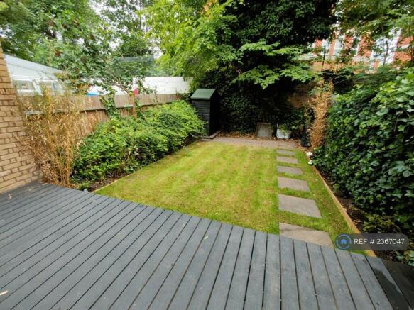 Newly Turfed Private Rear Garden With Decking