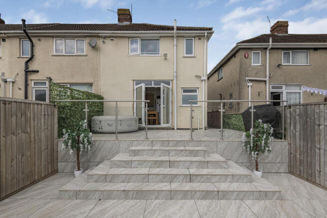 rear of property