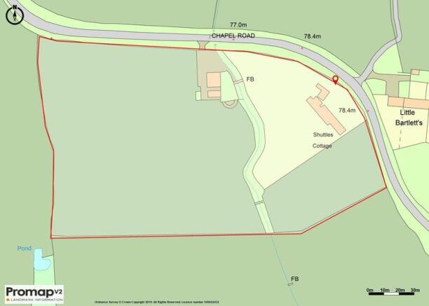 Plan showing land