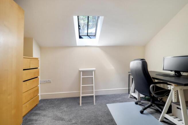 Bedroom currently used as an office