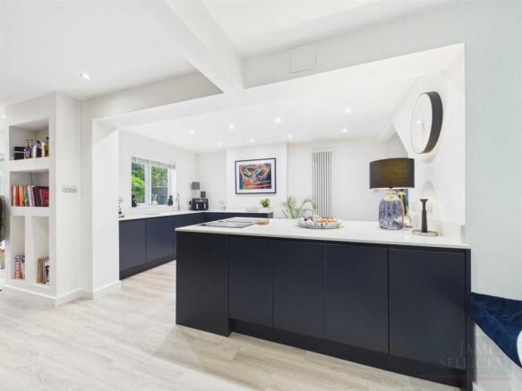 Open plan living dining kitchen