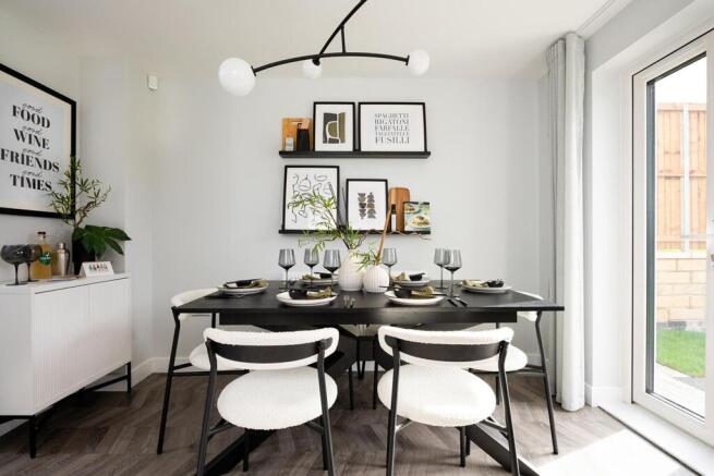 Enjoy family mealtimes or entertain family and friends