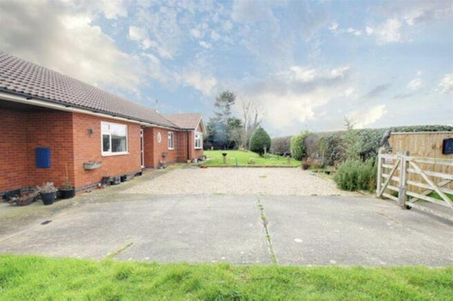 Driveway and parking to side garden