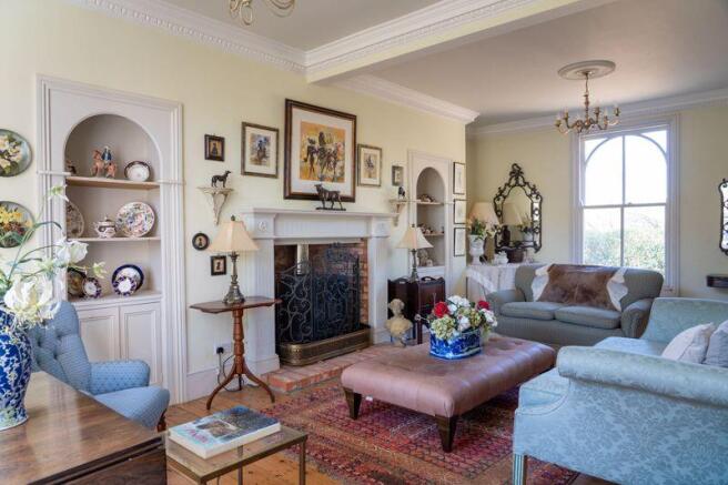 Sitting room with wood burning stove