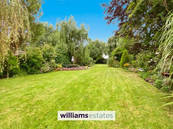 large rear garden