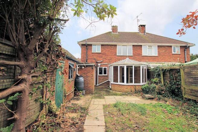 Rear of house