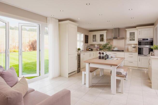 Inside view Chelworth kitchen diner