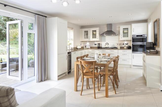 Kitchen and dining area