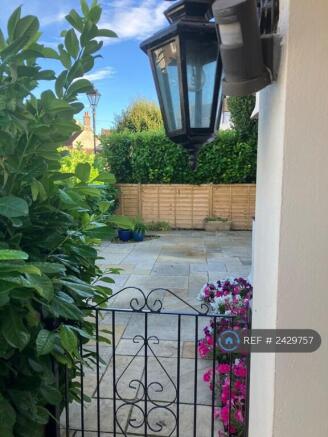 View Into Enclosed Front "Courtyard" Garden