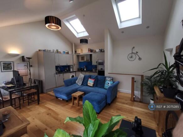 Living Space And Kitchen
