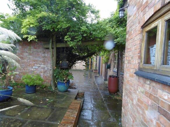 Rear courtyard