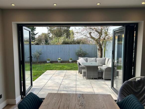 New patio from dining room