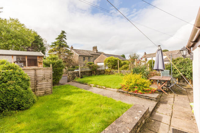 Rear garden and g...