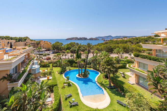 View of the community pool area