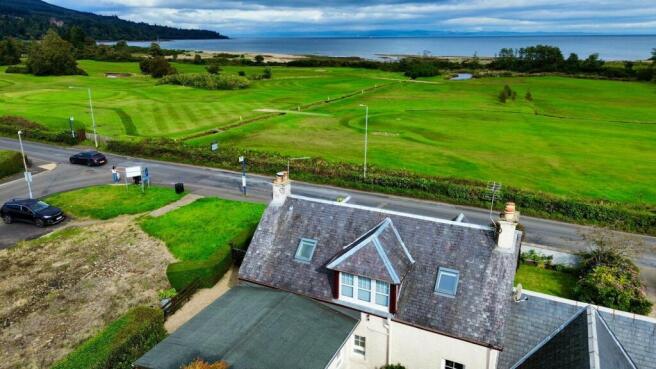 View over golf course