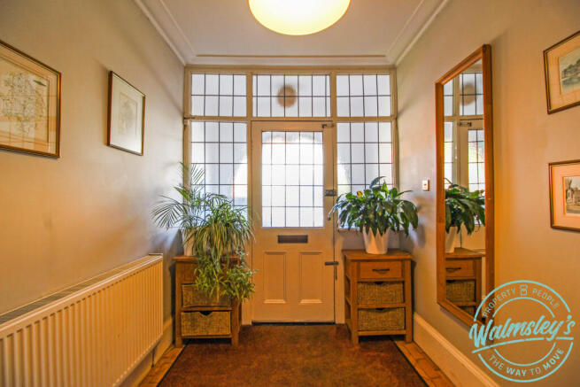 Beautiful, original front door and side panelling