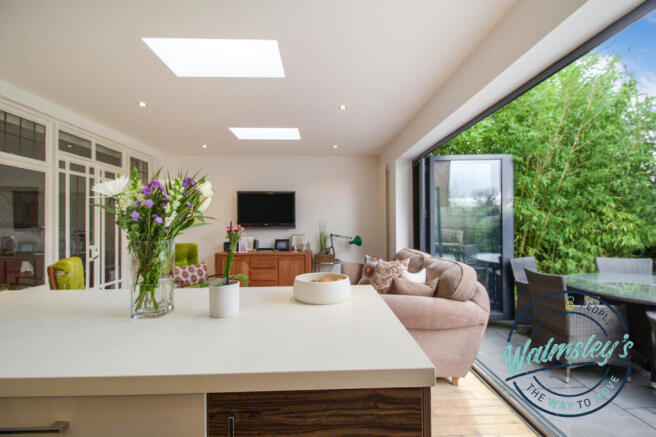 Bifolding doors open