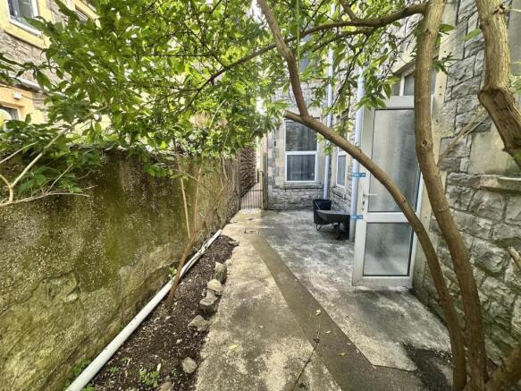 Private outdoor space with lush greenery...