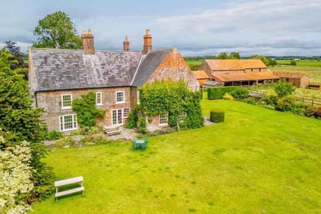 Rear elevation and outbuildings