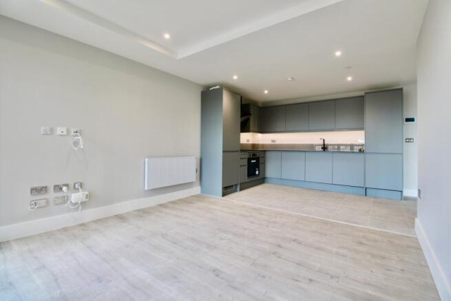 Open plan kitchen and lounge area