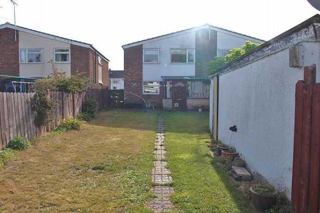 Rear of property