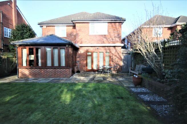 REAR ELEVATION OF PROPERTY & GARDEN: