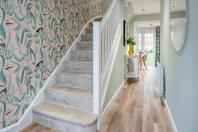 The Blair has a bright hallway