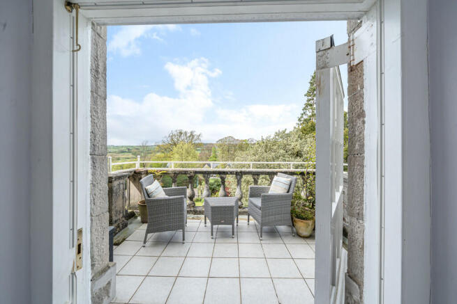 Balcony with a vi...
