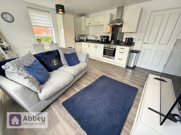 Open plan kitchen living area