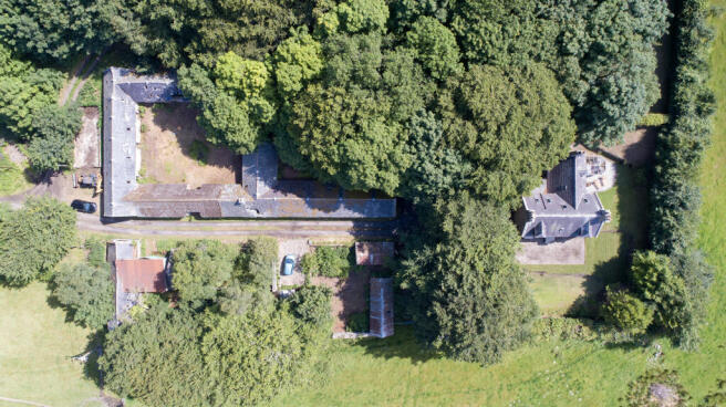 Outbuildings and House