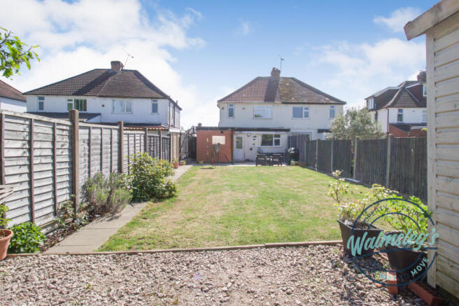 Rear gardens towards property