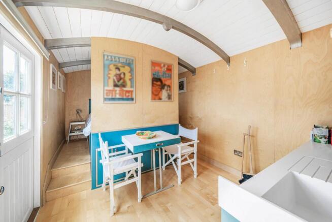 Shepherds Hut Work Area