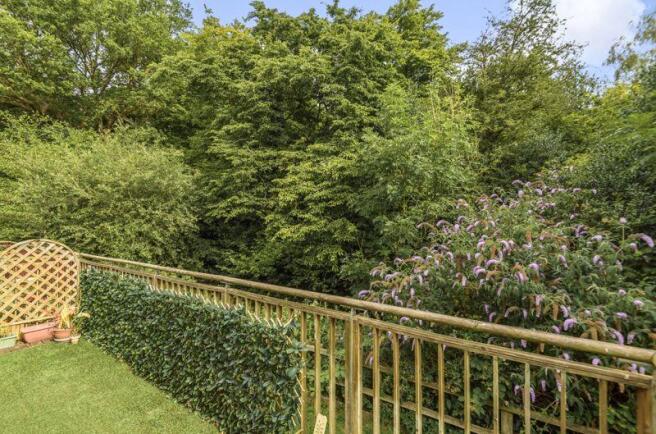 Woodland views from rear balcony